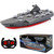 Ssccgym Remote Controlled Warship Battleship Aircraft Carrier 10km/h 4WD 2.4G RC Boat On Water Lakes Pools Exhibits Models for 14Y+ Beginners