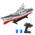 GoolRC Remote Control Warship RC Military Battleship, 1:390 Scale Remote Control Boat for Lakes and Rivers, 2.4GHz RC Armed Cruiser Boat Model with Low Battery Alarm and 2 Batteries for Adults