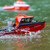 Ssccgym RC Jet Boat Remote Control Boat Port Tugboat Watercraft 8km/h 1/12 Scale 2.4Ghz 4CH for 14y+ Beginners on Lake Pool RTR/Black