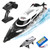 Podleer RC Boat-Remote Control Boat for Adults-High Speed 35+ KPH for Pool-Toys for Ages 8-13 (Black)