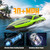 volantexrc Brushless RC Boats for Adults, 30+MPH Fast Remote Control Boat with 2 Rechargeable Batteries for Lakes, 30+ Mins Full Proportional Boats High Speed RC Boat for Adults (79705 Green)