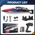 RC Boat for Kids Adults, Fast Remote Control Boat for Pool, Lakes with 7 LED Lights Mode,Self-Righting,30+KPH,Water Cooling,Fully Waterproof Hull,Demo,Rechargeable Battery,2.4GHz RC Boats Summer Toys