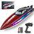 RC Boat for Kids Adults, Fast Remote Control Boat for Pool, Lakes with 7 LED Lights Mode,Self-Righting,30+KPH,Water Cooling,Fully Waterproof Hull,Demo,Rechargeable Battery,2.4GHz RC Boats Summer Toys