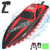 VOLANTEXRC RC Boat 20MPH Fast Remote Control Boat for Adults 2.4Ghz Toy Boat for Pools and Lake with 2 Rechargeable Batteries Toys Gifts for Adults, Red