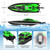 VOLANTEXRC RC Boat 20MPH Fast Remote Control Boat for Adults 2.4Ghz Toy Boats for Pools and Lake with 2 Rechargeable Batteries Toys Gifts for Adults with Light, Green