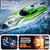 BEZGAR RC Boat, 12 inch Remote Control Boat for Kids and Adults, 25 KPH Fast RC Speed Boats with 700mAh Battery, Ideal Waterproof Toy Boats for Lakes & Pools - TX126 Green