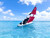 Ssccgym 53" Remote Control Boat Wind Power 2.4G Unpowered Assembled Electric RC Sailing Boat for Hobby Adults (S)