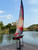 Ssccgym 84” Inch Remote Control Boat RC Pre-Assemble Sailboat Accessories Kits 2.4G Electric Boat Sail Watercraft for Adults Boys (L)