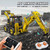 Mould King 17036 Excavator and Bulldozer 2 in 1, RC Bulldozer Building Set for Adults, APP Remote Control Truck Construction Vehicles Model with Motors, 2239 Pieces