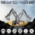 CUTEROOM 1/14 Scale RC Excavator, 22 Channel Remote Control Construction Vehicle with Metal Shovel, 2.4Ghz Excavator with Realistic Lights & Sounds, Rechargeable Battery, Gift for Birthday Christmas