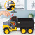 Cat Construction Workforce Hauler Action Set, 18-Piece Kids Construction Toy Playset with Freewheeling Hauler Truck, Lights & Action-Activated Sounds, 4-Inch Figure, Tools & Accessories, Ages 3+