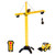 Cat Construction Workforce Jumbo Tower Crane Set, 50-Inch RC Crane Toy with 360-Degree Rotation, Hook and Wrecking Ball, Light, Skid Steer and 4" Figure, USB Rechargeable, Ages 5+