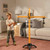 Cat Construction Workforce Jumbo Tower Crane Set, 50-Inch RC Crane Toy with 360-Degree Rotation, Hook and Wrecking Ball, Light, Skid Steer and 4" Figure, USB Rechargeable, Ages 5+