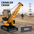 Dwi Dowellin Remote Control Crawler Crane for Boys,11-Channel 2.4GHz RC Construction Crane Toy for Kids Age 3 4-7 8 9 10 Year Old