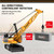 Dwi Dowellin Remote Control Crawler Crane for Boys,11-Channel 2.4GHz RC Construction Crane Toy for Kids Age 3 4-7 8 9 10 Year Old