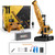 Dwi Dowellin Remote Control Crawler Crane for Boys,11-Channel 2.4GHz RC Construction Crane Toy for Kids Age 3 4-7 8 9 10 Year Old