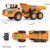DOUBLE E Volvo RC Dump Truck Toy for Kids, Articulated Hauler, Remote Control Construction Toys Vehicles with Lights, Birthday Gifts Ideas for Boys Age 6 7 8 9 10 Year Old and up