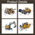 BLQCSLH Excavator Set，rc Dump Truck Command The Site Conquer The Dir，2.4Ghz Remote Control Construction Vehicle Set Children's Toys，Alloy Material Simulate True Scale (4-piece Set)