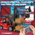 Mscredse RC Forklift with Trailer, 2 in 1 Transform Lift Fork & Hook, Kids Forklift Toy with Light & Sound & Spray, 11 Channel Remote Control Forklift, Construction Vehicles Toy Gift for Kids 6+ (Red)