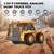 ADTHLIER Remote Control Dump Truck RC 1/16 Fully Functional Engineering Vehicle, 9 Channel Dump Truck Toy 2.4Ghz with Lights and Sounds, for Kids Aged 6, 7, 8, 9, 10, 11 and Up