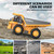 ADTHLIER Remote Control Dump Truck RC 1/16 Fully Functional Engineering Vehicle, 9 Channel Dump Truck Toy 2.4Ghz with Lights and Sounds, for Kids Aged 6, 7, 8, 9, 10, 11 and Up
