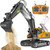 ADTHLIER Remote Control Excavator Toy for Boys 6-11 yrs Old,11-Channel RC Excavator Toy,with Metal Shovel,2.4Ghz RC Construction Vehicle,Ideal Gifts for Kids on