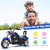 Costzon Kids Motorcycle, 6V Battery Powered Ride on Chopper Motorcycle w/Horn, Headlight, 3-Wheel Stable Ride on Toys, Electric Toddler Motorcycle for Kids, Gift for Boys Girls (Blue)