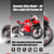 Wodoochey 1/7 Scale Alloy Dynamic Motorcycle Model with Ignition System and Smoke Spray, Die-cast Motorcycle Gift for Adult Collectors & Enthusiasts