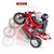 Tiodei 1/6 Scale Self-Balancing RC Motorcycle, Six-Axis Gyroscope,2.4GHz Dual Motor Remote Control Bike, Wheelie Stunt Model (RTR Version/Red)