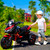 12V Electric Kids Motorcycle for 3-8 Year Old Boys Girls, 3-Wheel Ride-On Toy Motorbike with Lighting Wheels, Music Player (Connect with Phone) and Hand Drive (RED-1)