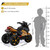 12V Electric Kids Motorcycle for 3-8 Year Old Boys Girls, 3-Wheel Ride-On Toy Motorbike with Lighting Wheels, Music Player (Connect with Phone) and Hand Drive (Yellow)