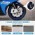 Kids Electric Motorcycle, 12V Kids Ride on Car LED Lights, Music Player & Horn with Training Wheels, Pedal, MP3, USB Port, Electric Motorcycle for Children Ages 3+, Gift for Boys & Girls（Blue）