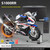 Zerbrikdxy RC Motorcycle Model for Adult, 1/6 Scale S1000RR Dynamic Motorbike Display with Ignition Sound, LED Lights & Spray Effect, Mechanical Model for Collectors Enthusiasts