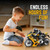 Liberty Imports 2.4G RC Remote Control Stunt Motorcycle with Riding Figure, 1:10 Scale High Speed Cross Country 360 Degree Rotation Drift Shockproof Racing Motorbike (Yellow)