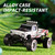 EXVQMU Mini RC Car, 1/64 Scale Mini Remote Control Monster Truck with Trailer, 2.4Ghz & APP Remote Control, Rechargeable Alloy Shell Mini RC Cars with Lights, Speed/Steering Adjustable (Blue-b)
