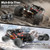 YESHIN 1:14 Scale RC Cars for Adults, 4X4 Waterproof Off-Road Remote Control Truck with 2 Rechargeable Batteries, 40km/h Waterproof Electric Vehicle for Snow, Sand, Beach & Rocky Surfaces