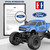 DOUBLE E Ford Raptor F150 RC Car 4WD Monster Trucks for Boys,11 Inches Off Road Crawler Vehicle RC Truck Toy Gift for Boys Girls 6 7 8-12 Years-Blue