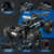 Carox Remote Control Car & RC Cars, 2.4GHz 25KM/H High Speed RC Car, 1:18 Off-Road Monster Truck with LED Lights and 1800mAh Rechargeable Battery–Blue