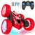 Hamdol Remote Control Car for Kids Ages 6-12, 4WD RC Stunt Car with LED Lights & 360° Flips, 2.4GHz Fast Electric Toy Vehicle, Upgraded Battery, Birthday for Boys Ages 8-10