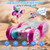 Zalneo RC Car Pink 4WD Remote Control Car 360° Flip Double‑Sided LED Light Bar & Quick‑Swap USB‑C Modular Battery, 2.4 GHz No‑Interference Popular Outdoor Beach Toy, Popular Gift for Girls Ages 6‑12