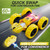 QUNREDA Remote Control Car,RC Car Toys for 6-12 Year Old Boys, Off Road RC Stunt Car 4WD 360° Rotating Remote Control Car for Kids, Boys Girls Gifts for Birthday, Christmas Yellow