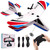 LEFEI Rc Plane, Remote Control Airplane for Boys Kids 8-12 Adults Toy Flying Airplane Skyriders Rc Jet Easy to Fly Outdoor Glider for Kids & Beginners (White)