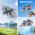 Liorbrix RC Plane Remote Control Airplane for Kids Aged 8+, RC Planes Foam Drones for Adult Kids, Fighter Jet Toy with Lights 360°Flip and Rotation Stunts, Airplane Toy Gifts for Boys