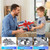 Liorbrix RC Plane Remote Control Airplane for Kids Aged 8+, RC Planes Foam Drones for Adult Kids, Fighter Jet Toy with Lights 360°Flip and Rotation Stunts, Airplane Toy Gifts for Boys