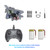 Liorbrix RC Plane Remote Control Airplane for Kids Aged 8+, RC Planes Foam Drones for Adult Kids, Fighter Jet Toy with Lights 360°Flip and Rotation Stunts, Airplane Toy Gifts for Boys