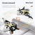 V17 Remote Control Airplane Foam RC Planes for Kids Adults 8-16, RC Fighter Jet Airplane with Light, 2 Batteries, 360° Flip Fighter Jet Toy, Stunt Roll, Gifts for Adult Boys (Blue with 2Batteries)