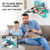 4DRC V17 Foam Remote Control Airplanes RC Planes for Kids Adults 4-7 8-16, RC Airplane Fighter Jet with Light, 360° Flip Fighter Jet Toy, Gravity Sensing, Stunt Roll, Airplane Toy Gifts for Kids Boys