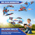 ZzzMgzzZ Foam Remote Control Airplanes for Kids & Adults | Easy Control, Great for Beginner and Teenagers, with Stable Hovering, 360° Flips, Circle Fly, LED Light, 2.4Ghz, Christmas & Birthday Gifts