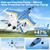 4DRC G1 RC Plane for Adults Kids, RC Airplane Fighter Jet 2.4GHz 4 Channel 6-axis Gyro Stabilizer RTF Glider Aircraft Plane Toys, Easy to Fly Remote Control Airplane Glider for Kids & Beginners