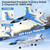 4DRC G1 RC Plane for Adults Kids, RC Airplane Fighter Jet 2.4GHz 4 Channel 6-axis Gyro Stabilizer RTF Glider Aircraft Plane Toys, Easy to Fly Remote Control Airplane Glider for Kids & Beginners